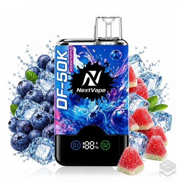VAPER DESECHABLE 2 EN 1 WATERMELON CANDY & BLUEBERRY ICE DF-50K NEXTVAPE