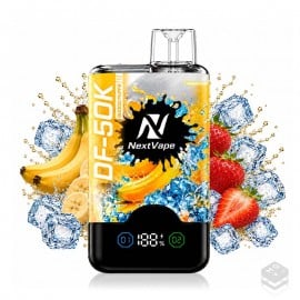 VAPER DESECHABLE 2 EN 1 STRAWBERRY ICE & BANANA ICE DF-50K NEXTVAPE