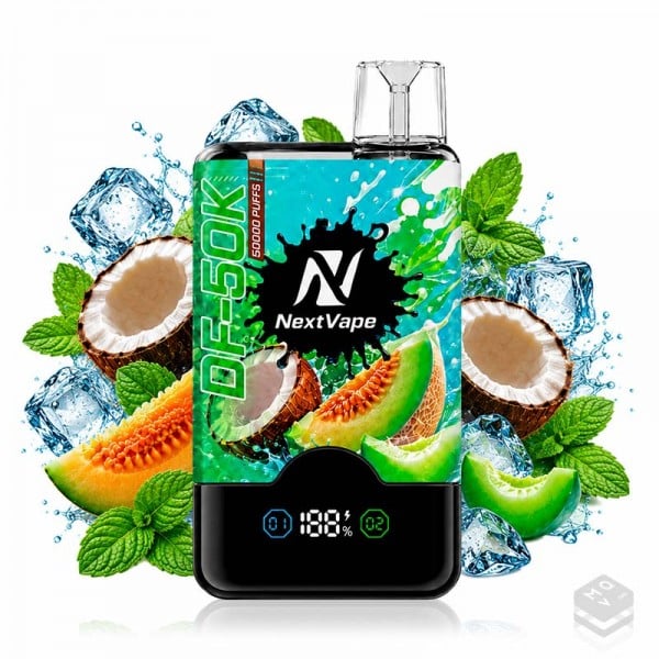 VAPER DESECHABLE 2 EN 1 COCONUT MELON & EXTRA COOL MINT DF-50K NEXTVAPE