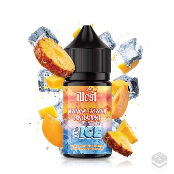 AROMA MANGO PEACH PINEAPPLE EXTRA ICE ILLEST 5ML MINILONGFILL