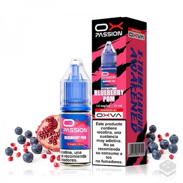 NICOTINE SALTS BLUEBERRY POM OXVA OX PASSION 10ML