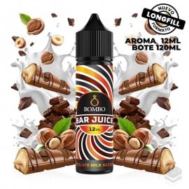 AROMA CHOCOLATE MILK HAZELNUT BAR JUICE BY BOMBO 12ML LONGFILL