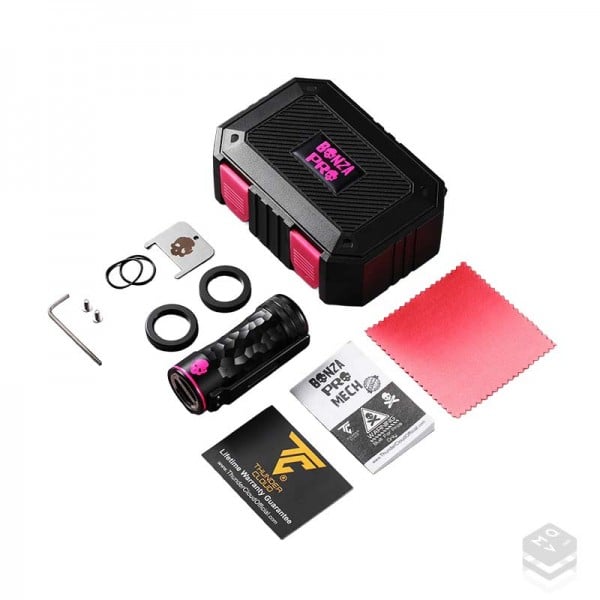 BONZA PRO MECH MOD ALUMINUM PINK THUNDER CLOUD X VAPING BOGAN VAPE