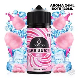 FLAVOUR COTTON CANDY ICE BAR JUICE BY BOMBO 24 ML LONGFILL